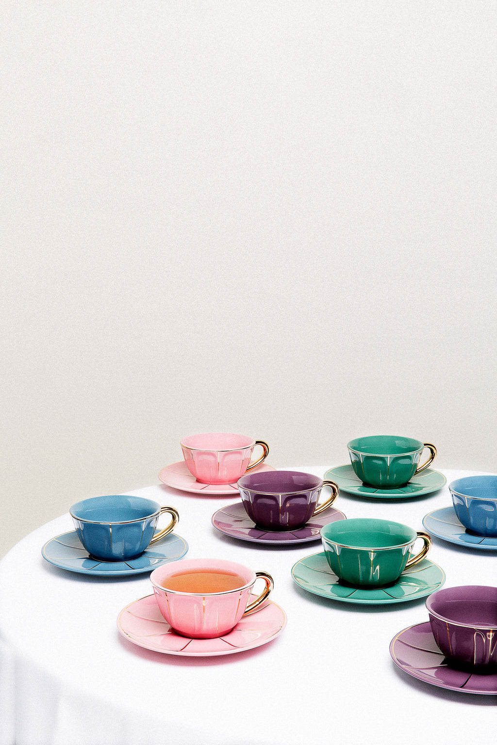 Coffee Cup & Saucer - Green