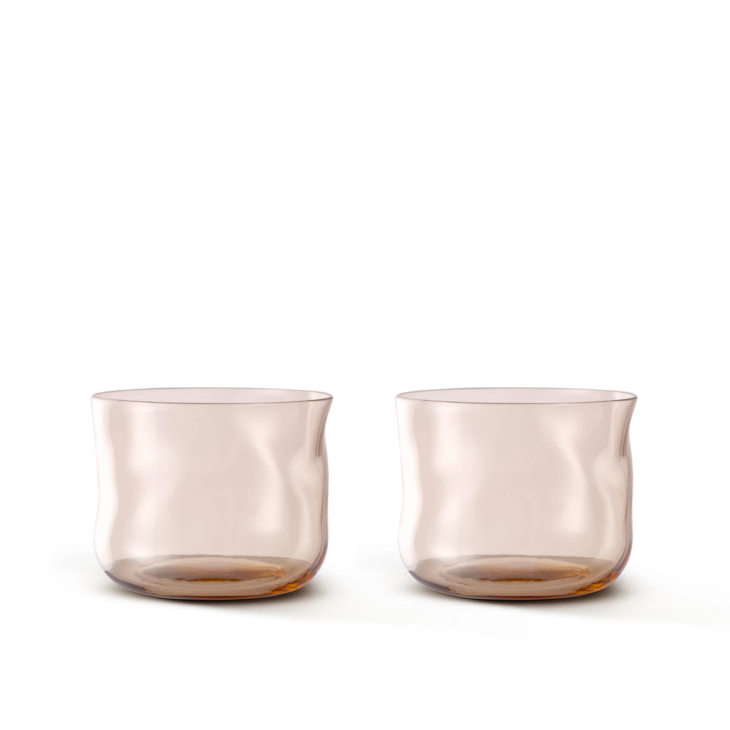 Swirl small tumbler glasses - Set of 2 - Glow