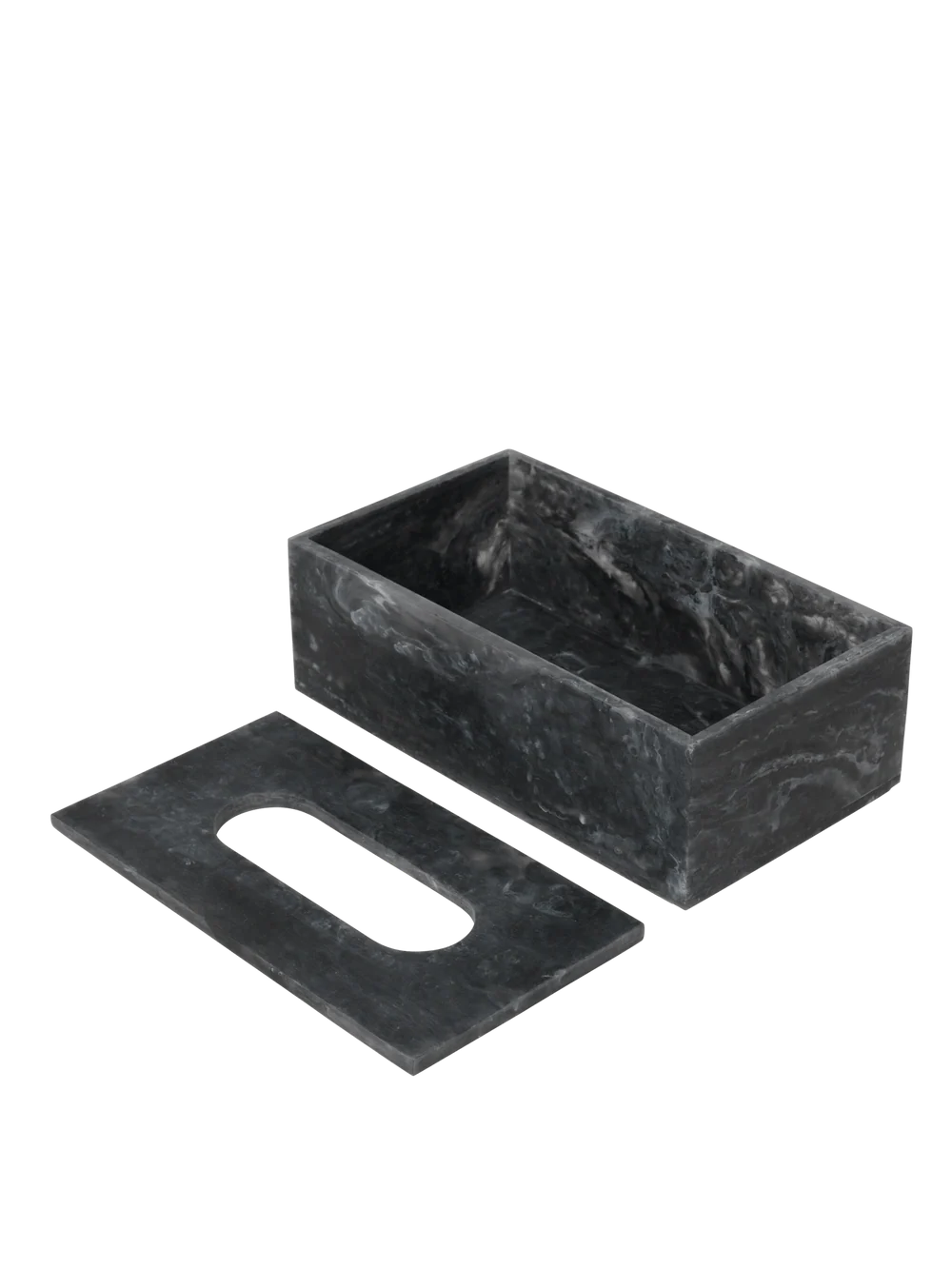 Mist tissue box - charcoal