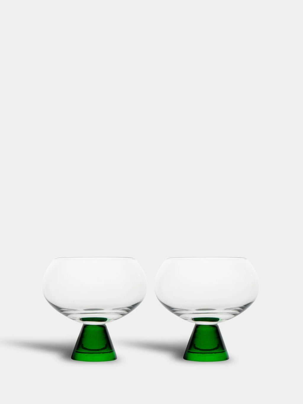 Indy Glass 2 Piece Set - Green