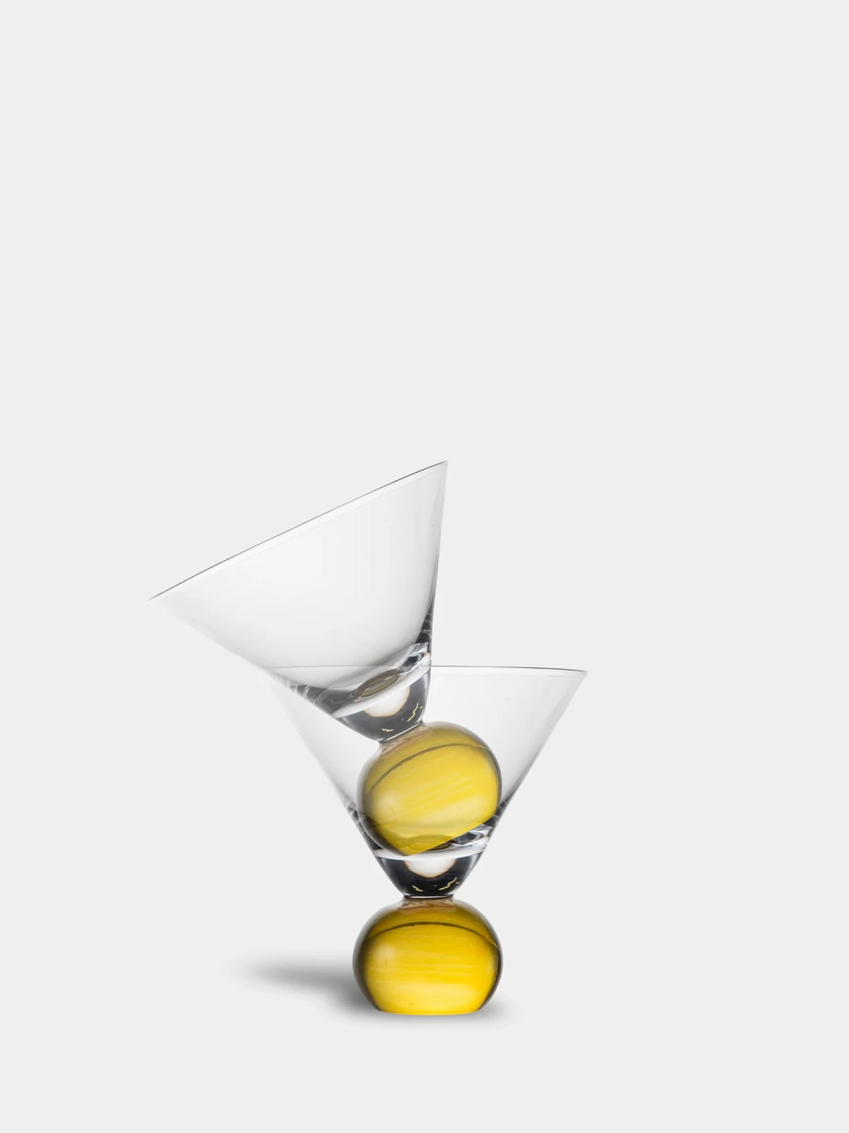 Glass Spice 2 pcs set - Yellow