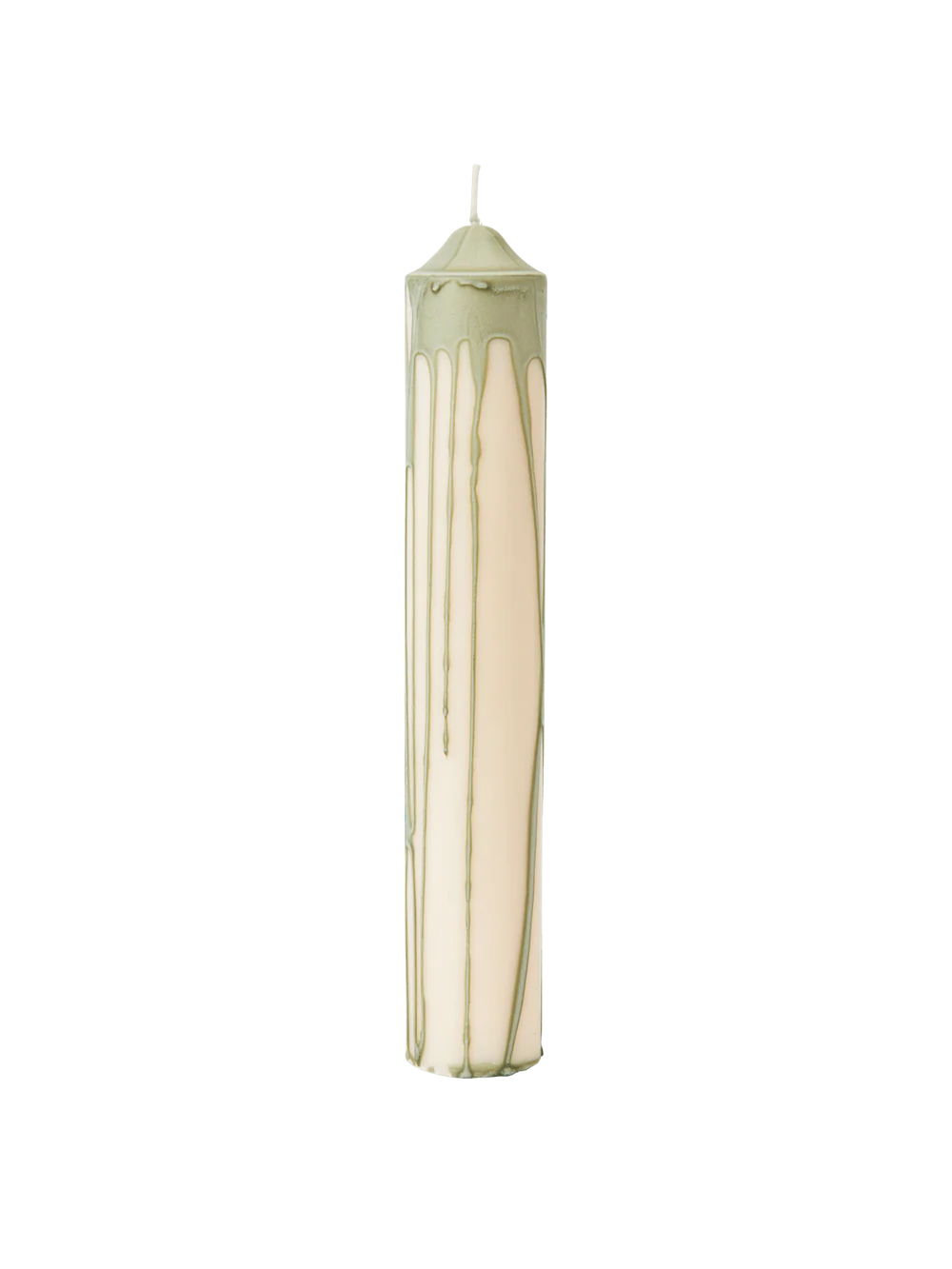 Dryp Pillar Candle - Large Tea Green