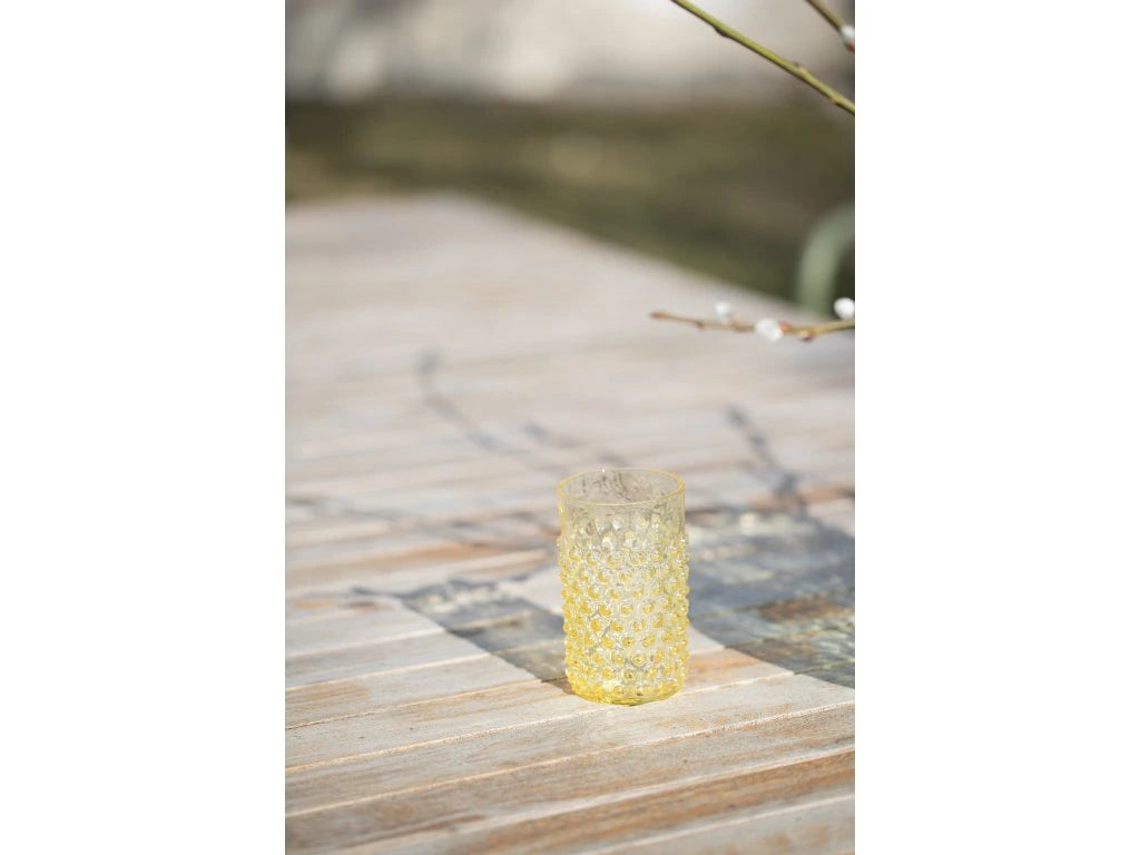Hobnail Glass - Citron