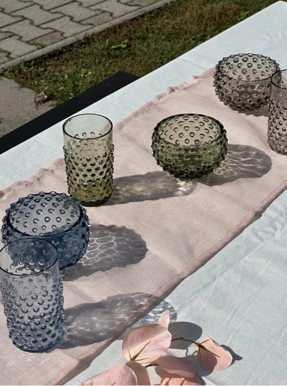 Hobnail Glass - Lavander