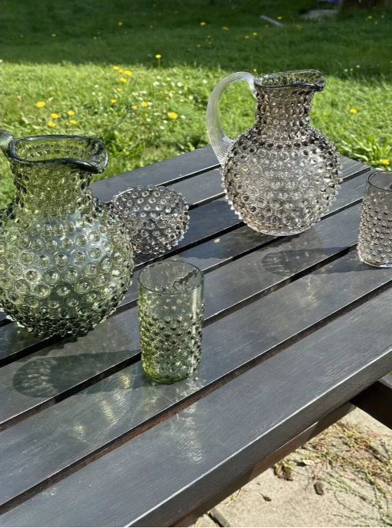 Hobnail Glass - Lavander