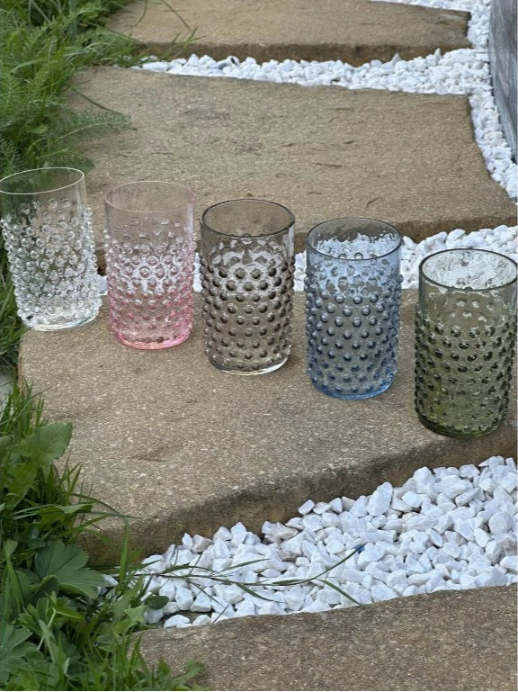 Hobnail Glass - Citron