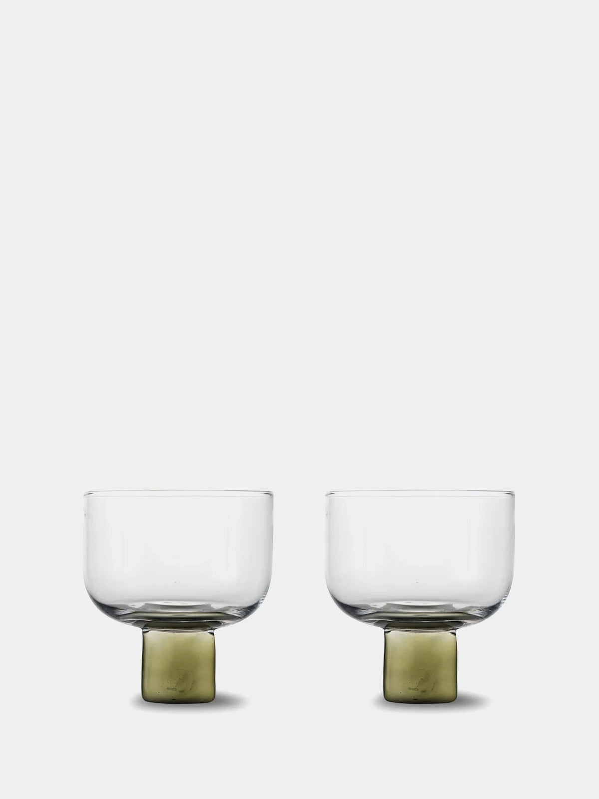 Victoria Glass 2 Piece Set - Olive