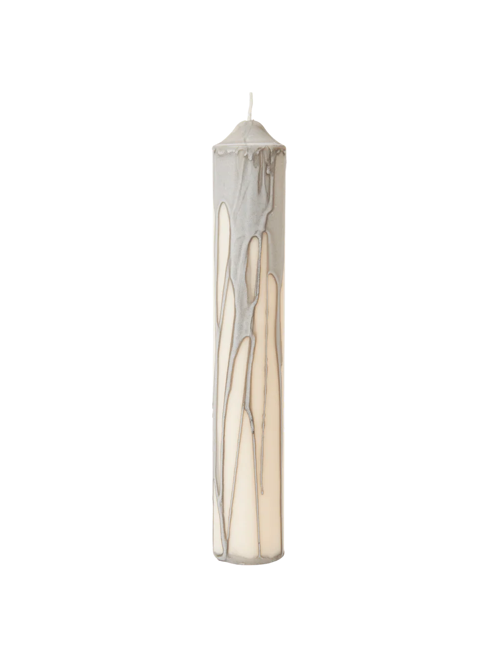 Dryp Pillar Candle - Large Warm Grey