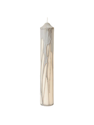 Dryp Pillar Candle - Large Warm Grey