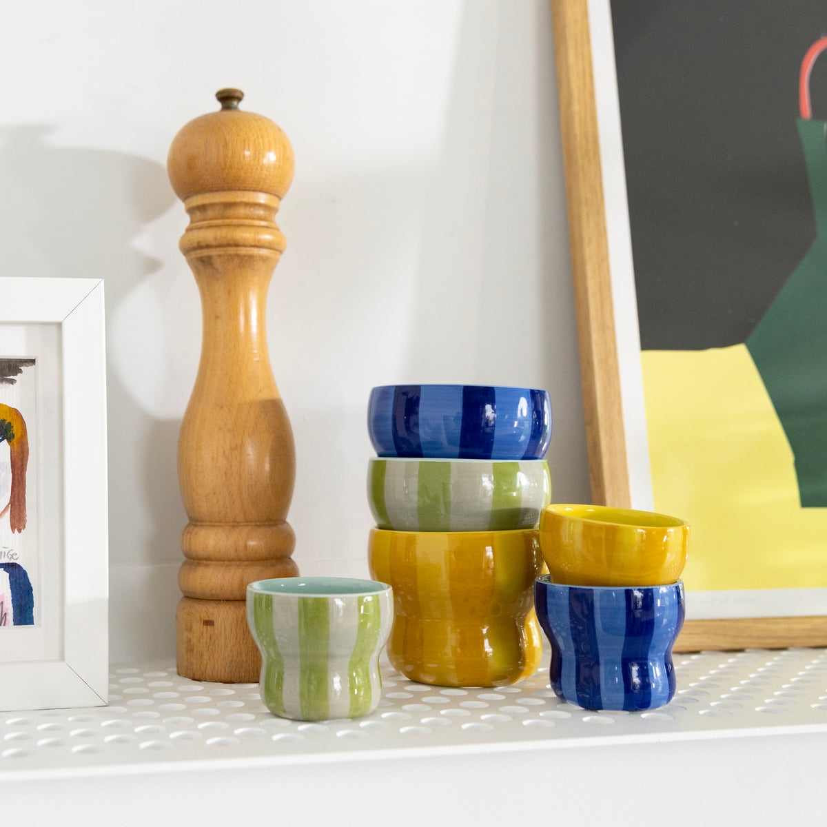 Mug circus large blue set of 2