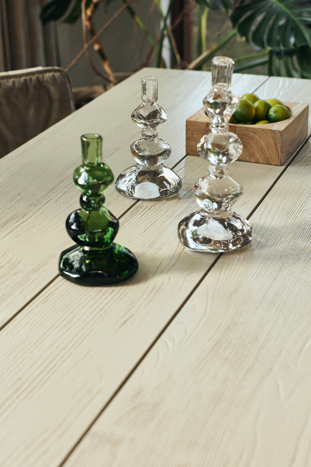 Candle Holder Medium, Crystal