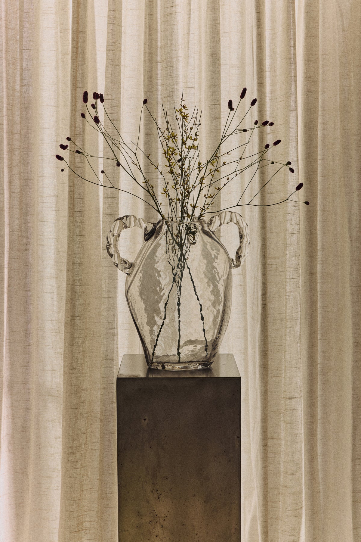 Gemstone Amfora Vase, Crystal