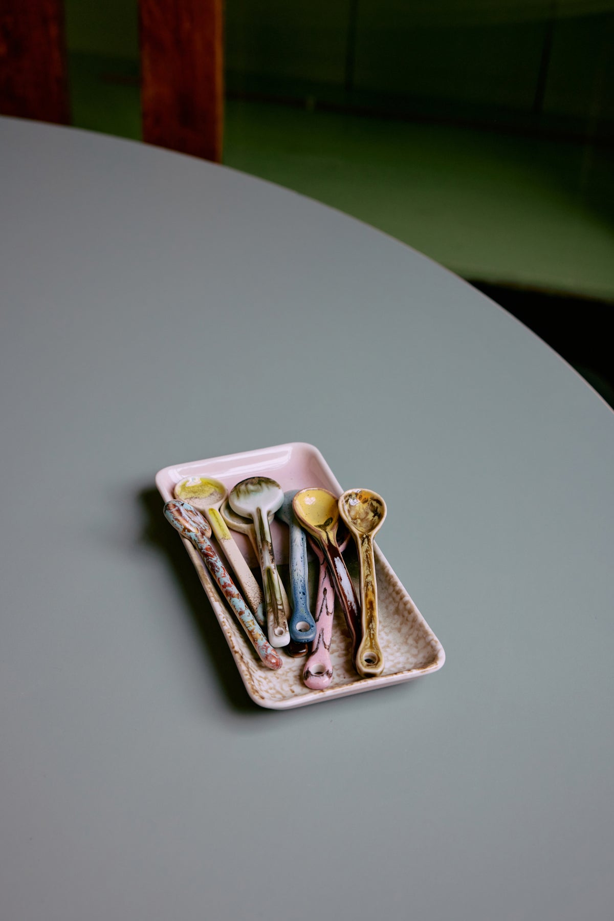 70s Ceramic Spoons M, Blend (set of 4)