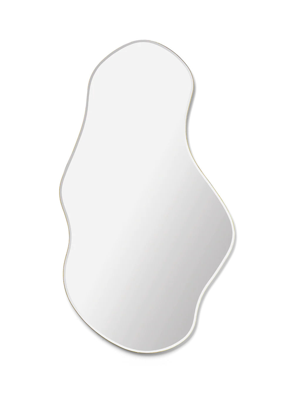 Pond mirror large - brass