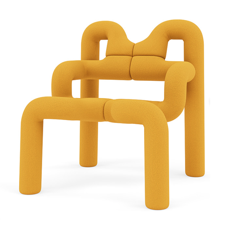 Ekstrem Chair In Knit - Sulphur
