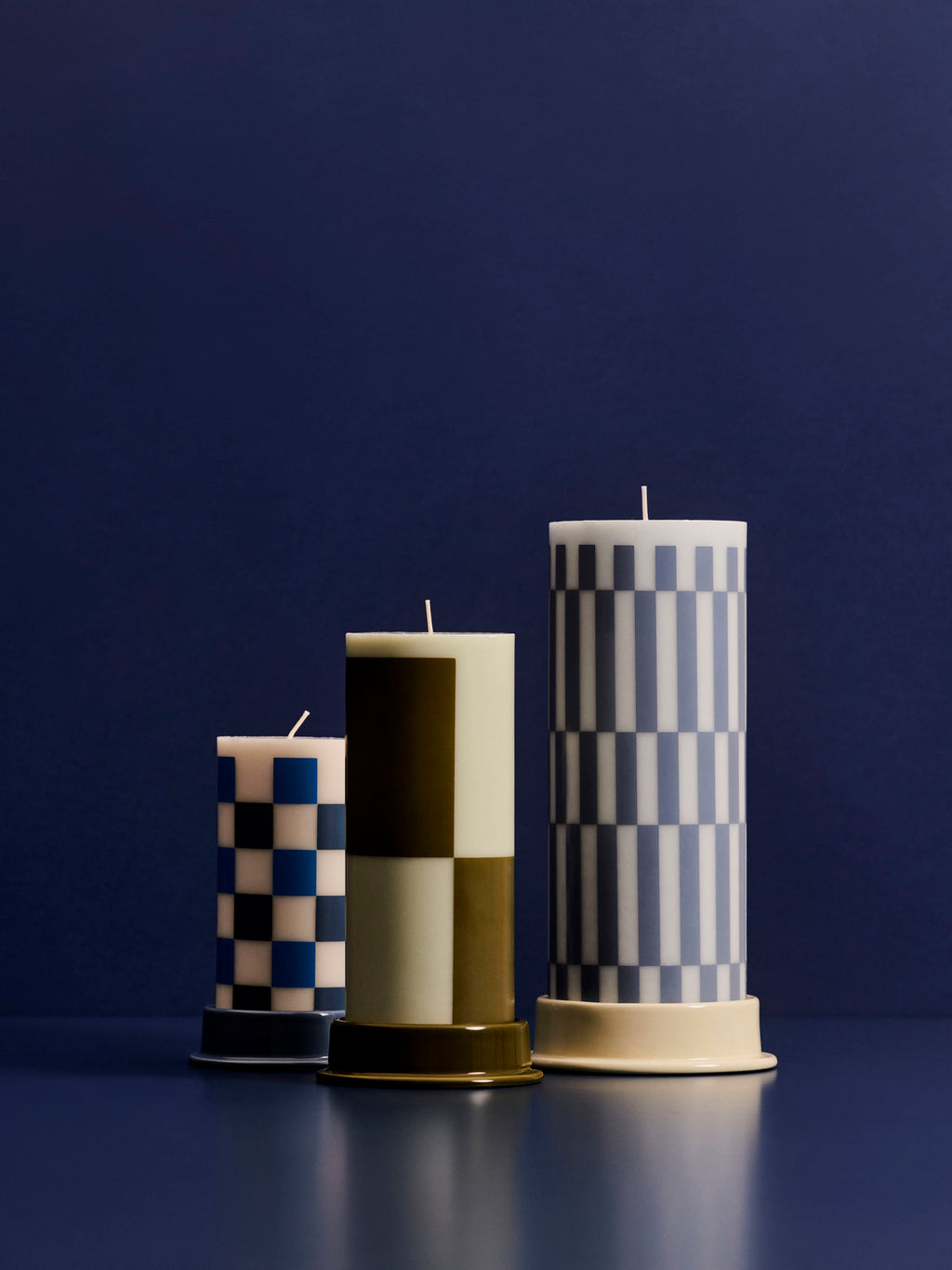 Column Candle - Blue