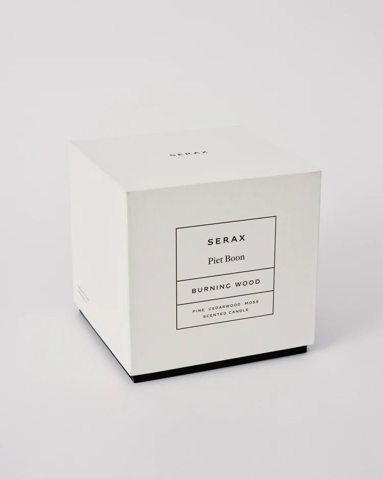 Bougie parfumée L titane bois brûlé