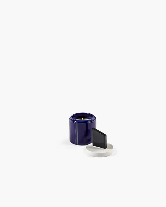 Vela perfumada S azul - preta candela 01
