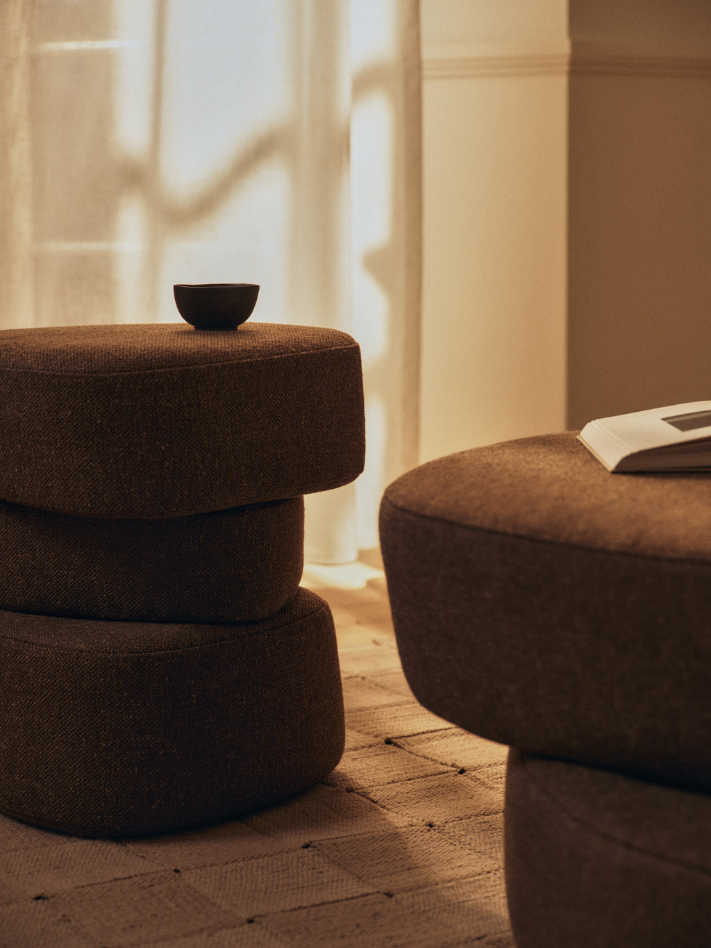 Plyo Pouf Staple - Dark Brown