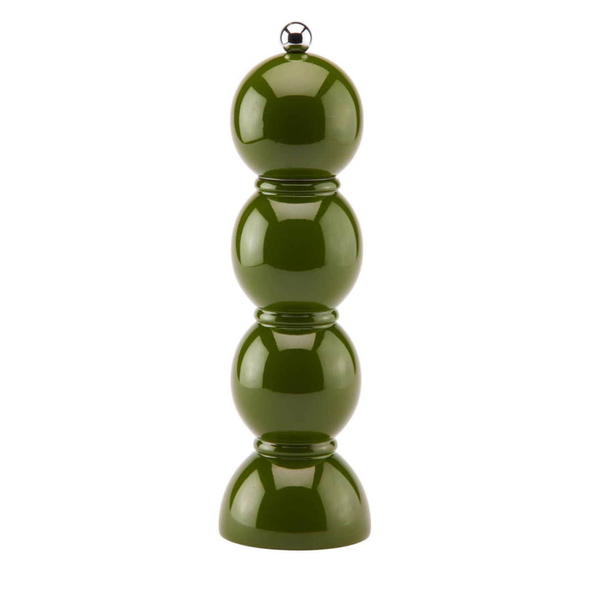 Khaki Bobbin Lacquer Salt or Pepper Mill
