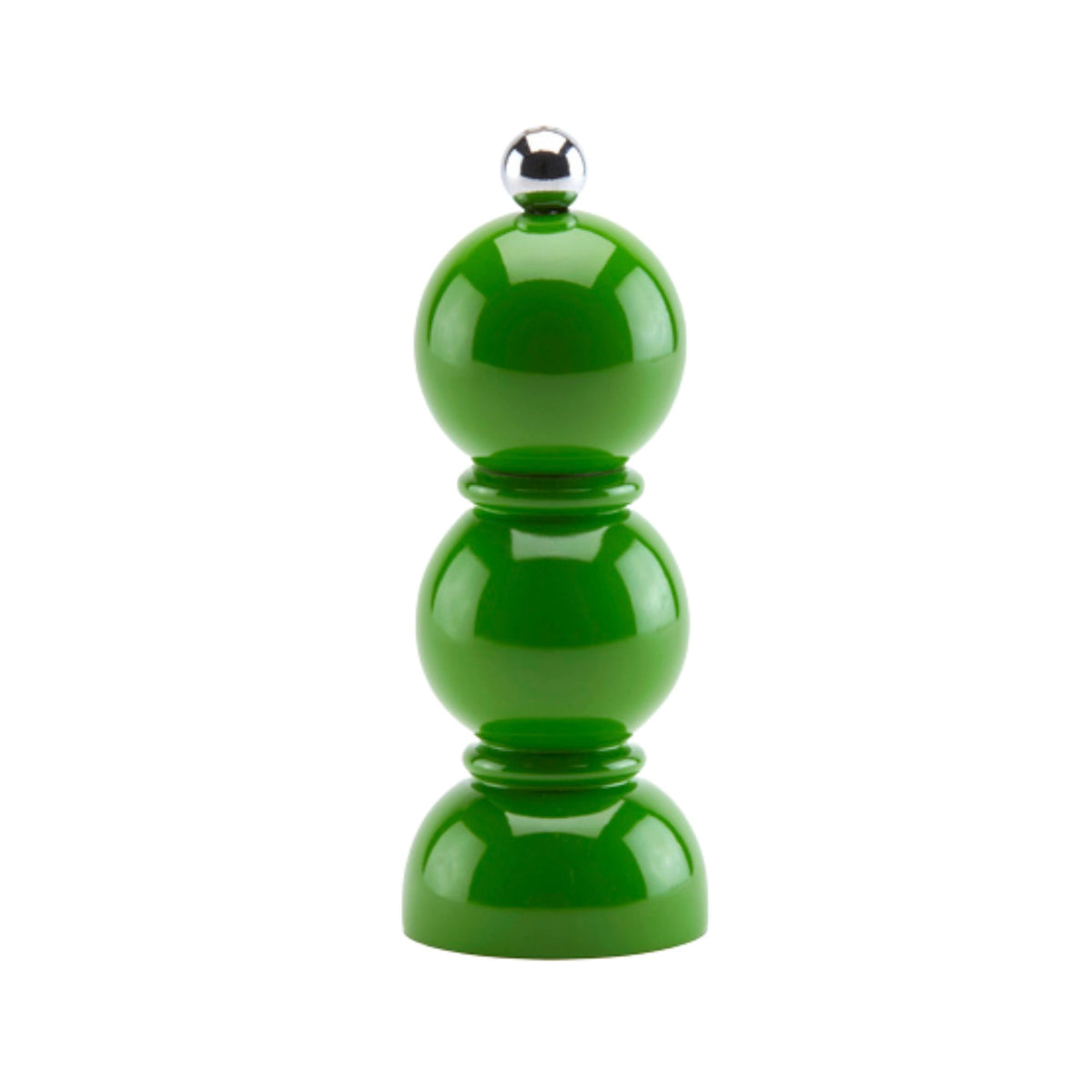 Leaf Green Mini Bobbin Lacquer Salt or Pepper Mill