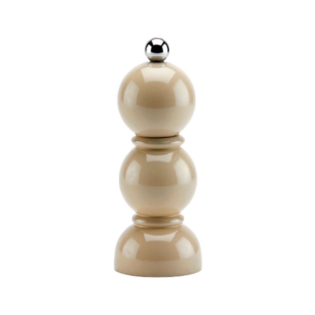 Cappuccino Mini Bobbin Lacquer Salt or Pepper Mill
