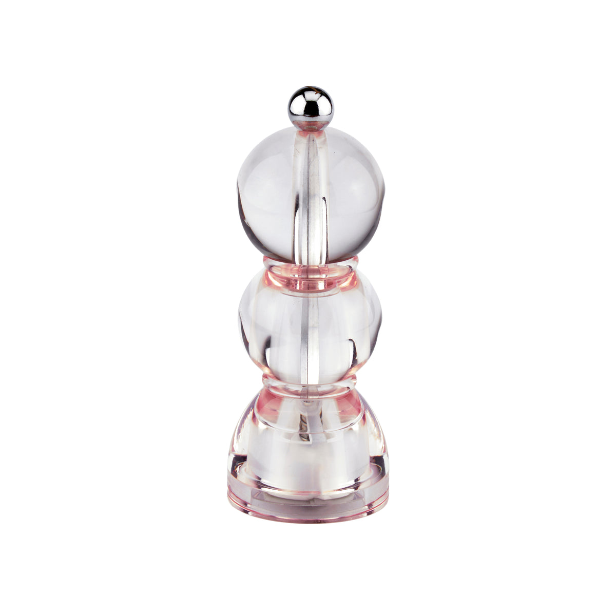 Pale Pink Icy Mini Bobbin Lacquer Salt or Pepper Mill