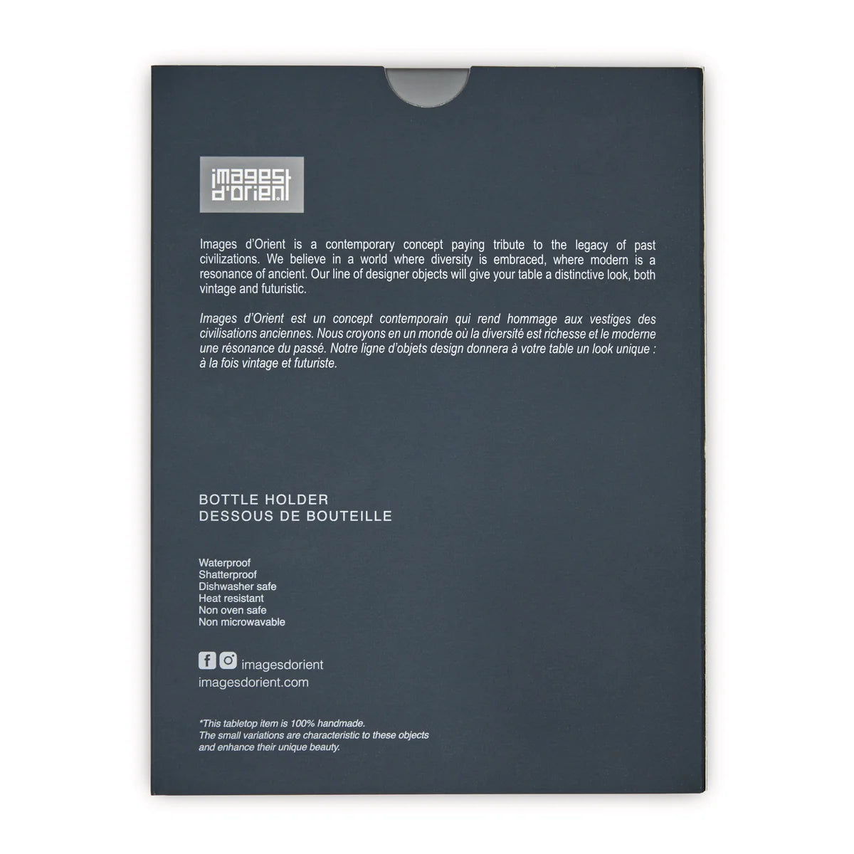 Bottle Holder, Denia Indigo