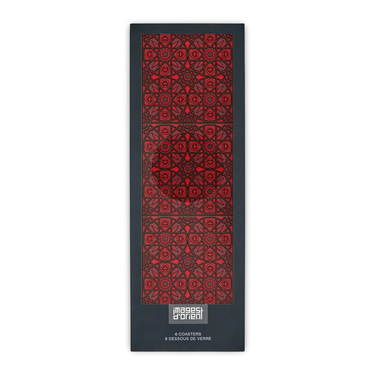 Sous-verres mosaïque, Kalea Rouge (lot de 6)