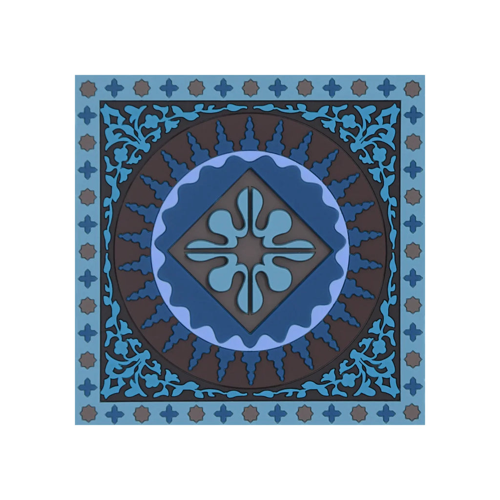 Bases para Copos Mosaico, Azul (conjunto de 6)