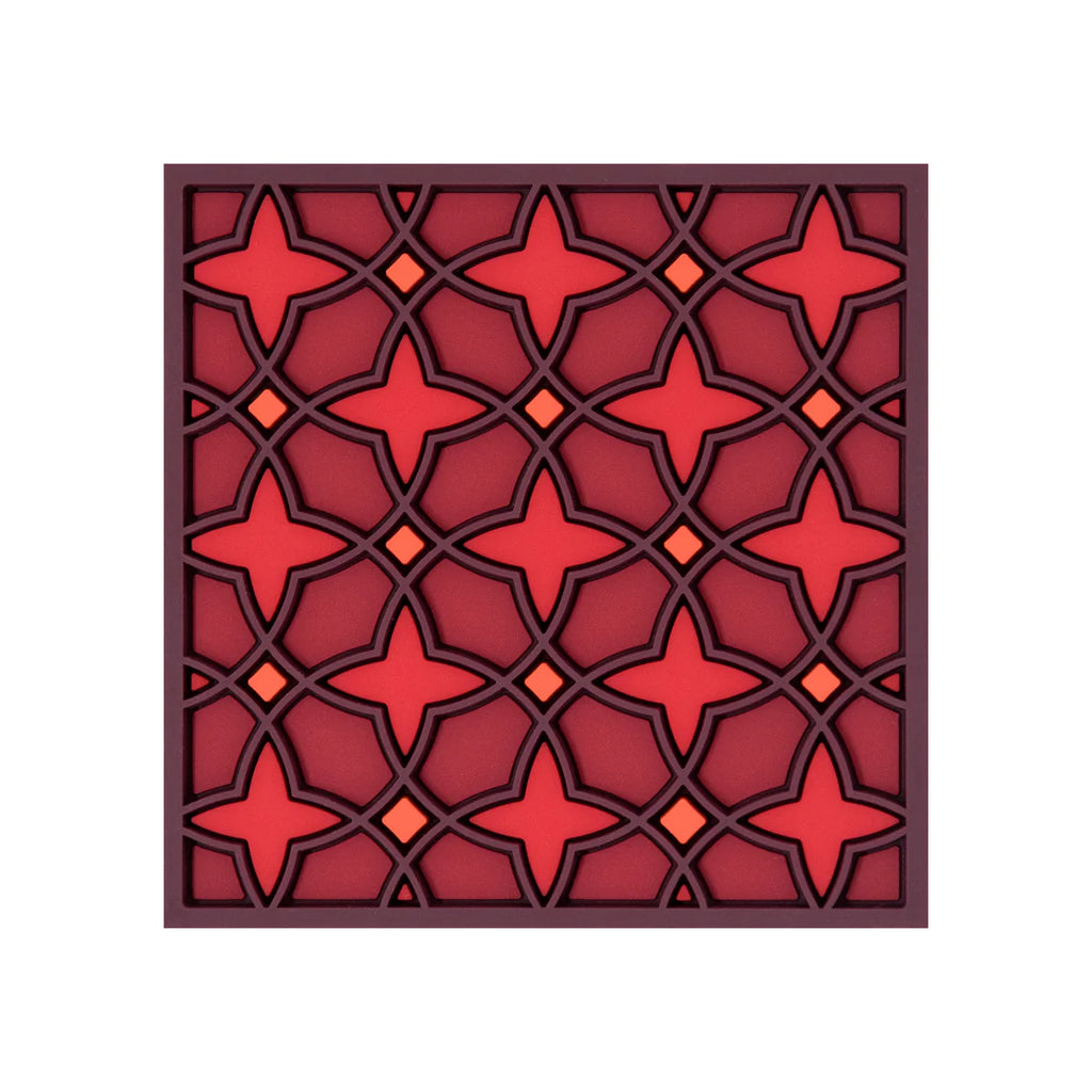 Sous-verres mosaïque, Najma Rouge (lot de 6)