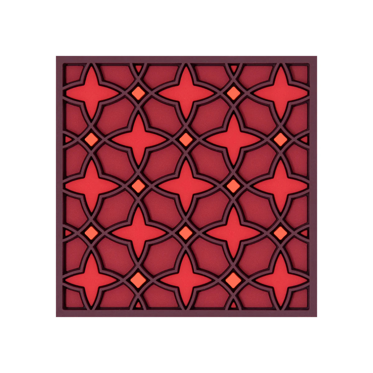 Sous-verres mosaïque, Najma Rouge (lot de 6)