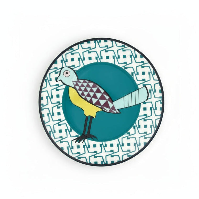Plates birds of paradise-set of  4