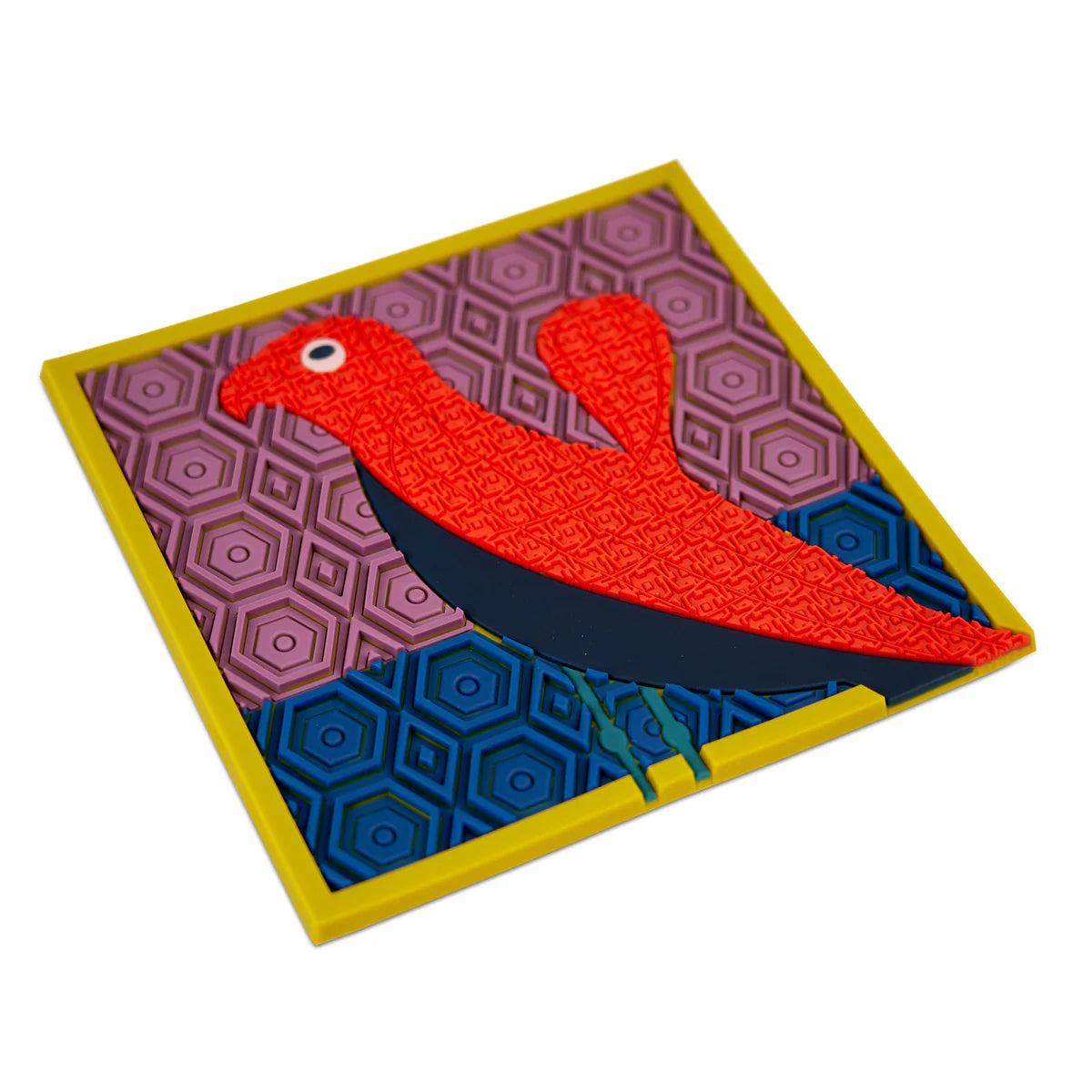 Trivet Birds of Paradise Blue