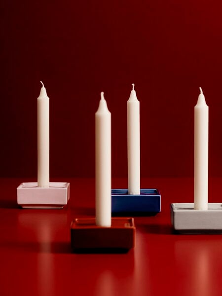 Mattone Candle Holder Small Light Grey
