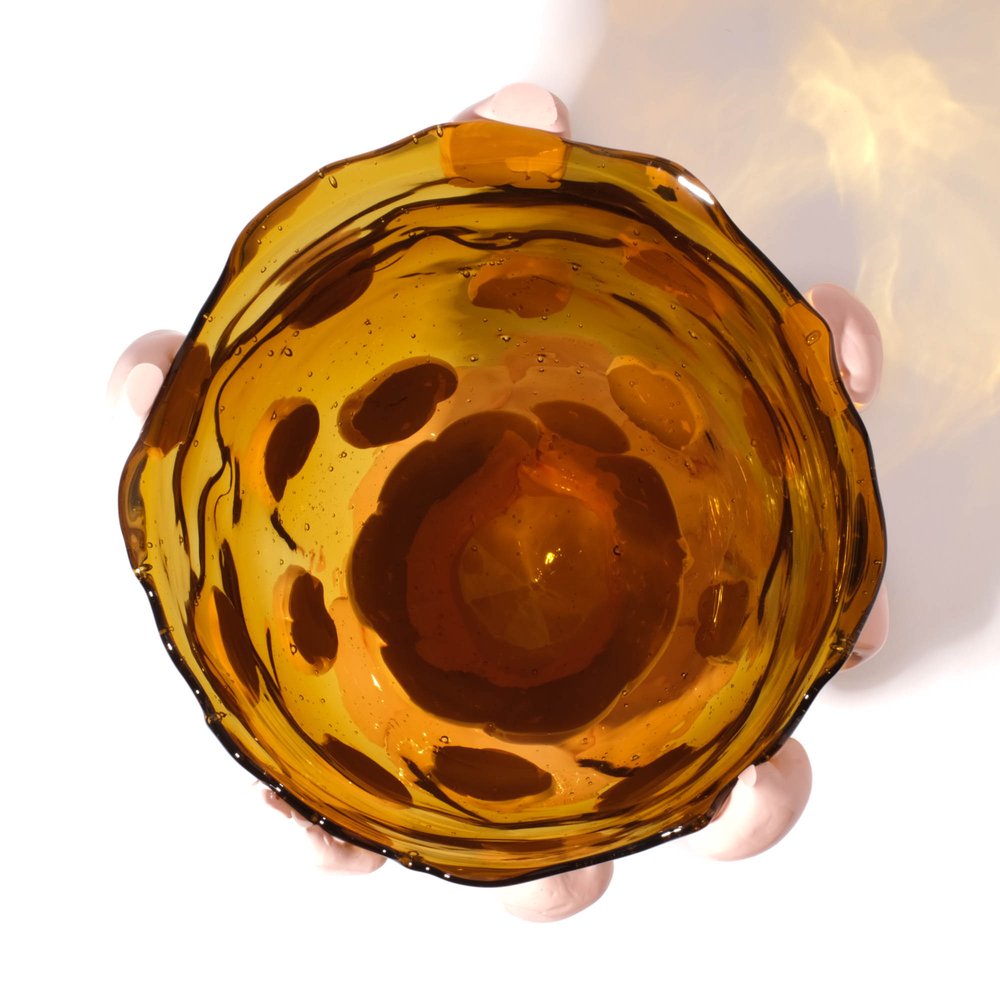 Nugget vase M - Amber Salmon