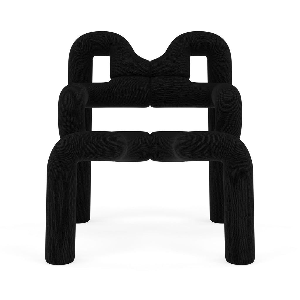Ekstrem Chair In Knit - Black
