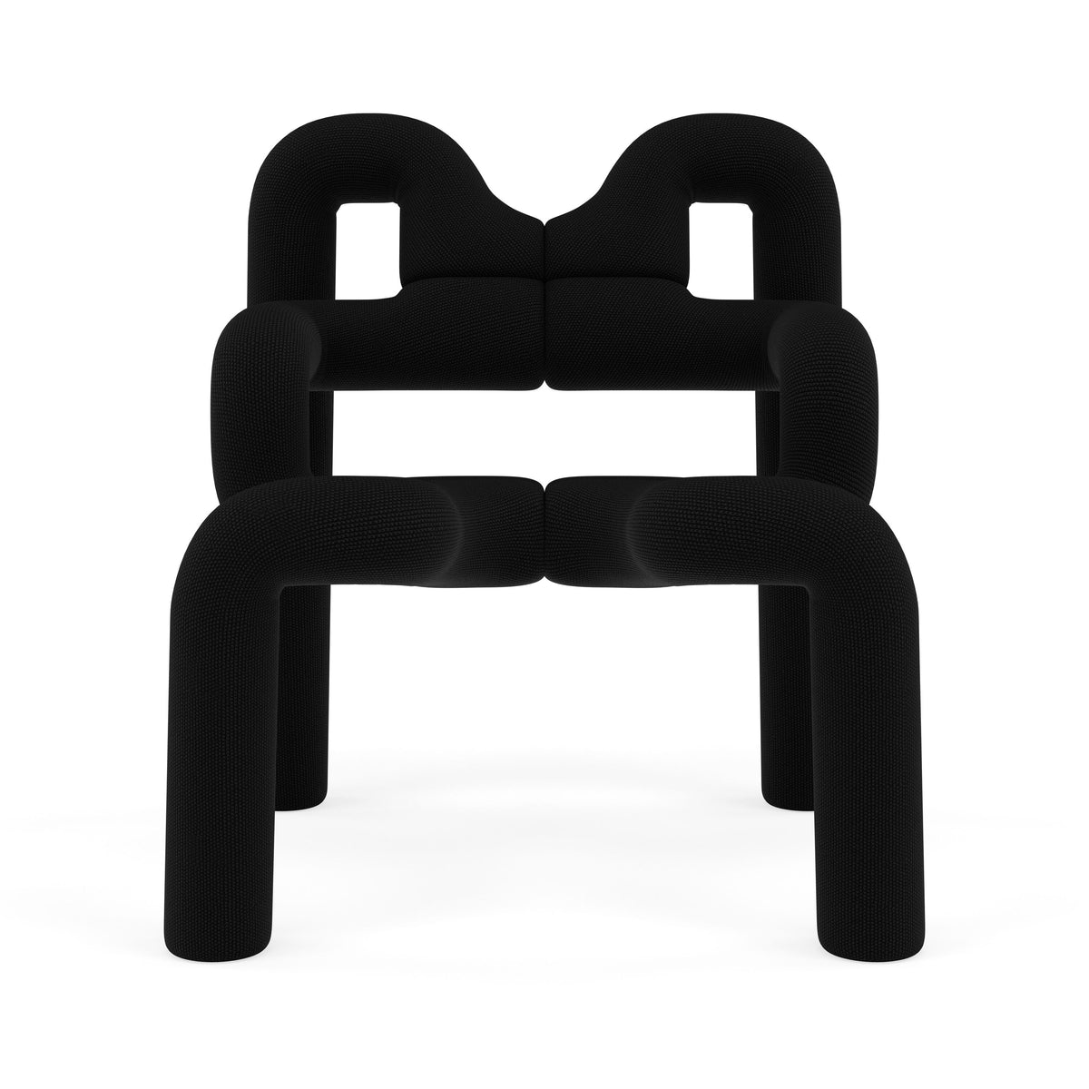 Ekstrem Chair In Knit - Black