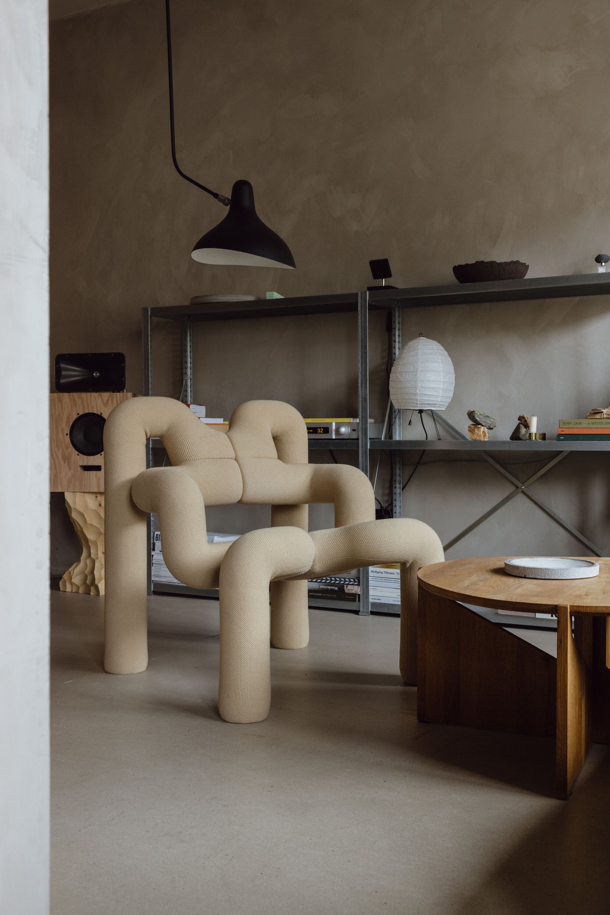 Ekstrem Chair In Knit - Sand