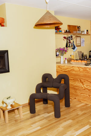 Ekstrem Chair In Knit - Umber