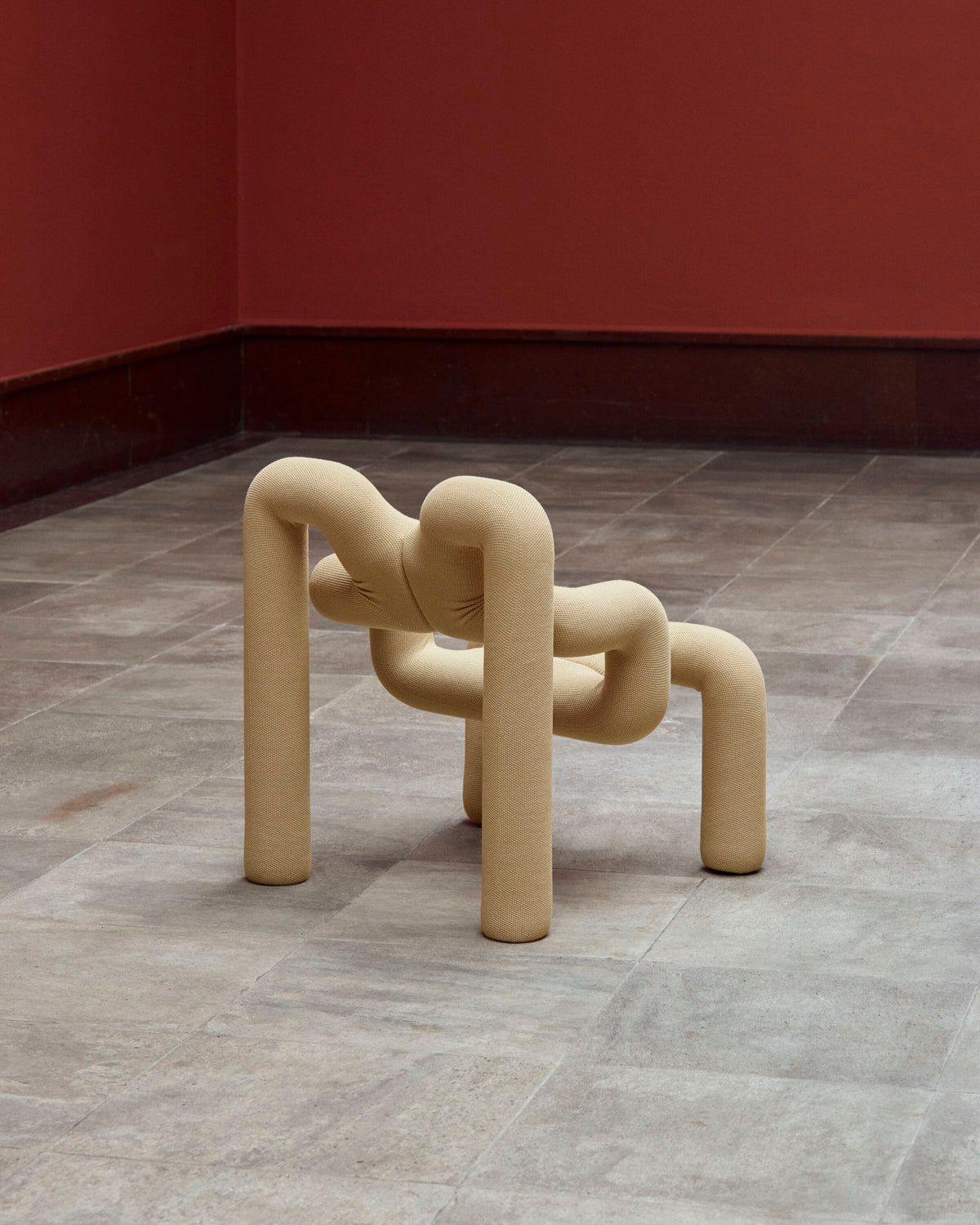 Ekstrem Chair In Knit - Sand