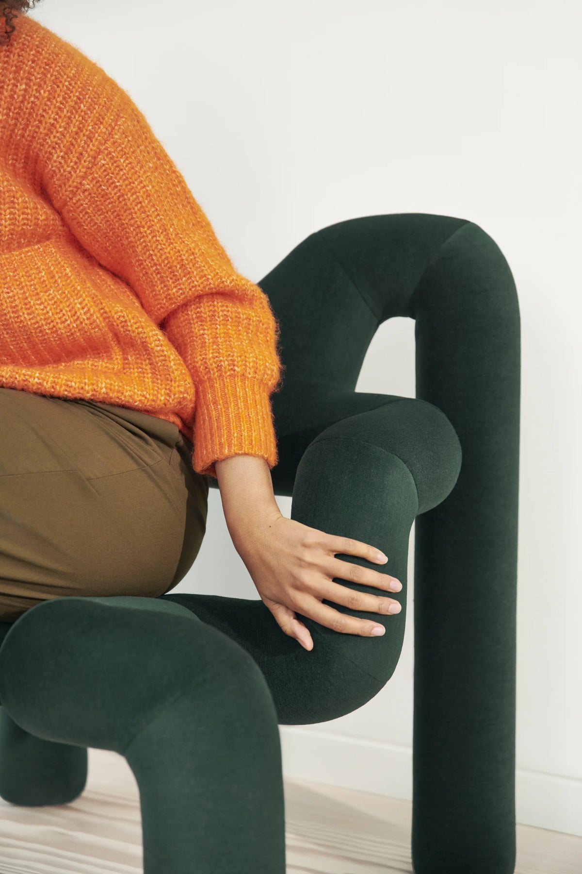 Ekstrem Chair in Calm Green Gentle 2