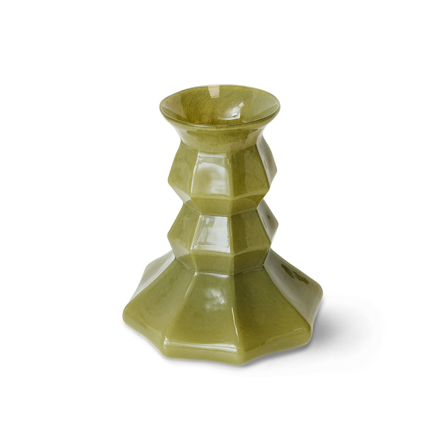 Silhouette Glass Vase, Green