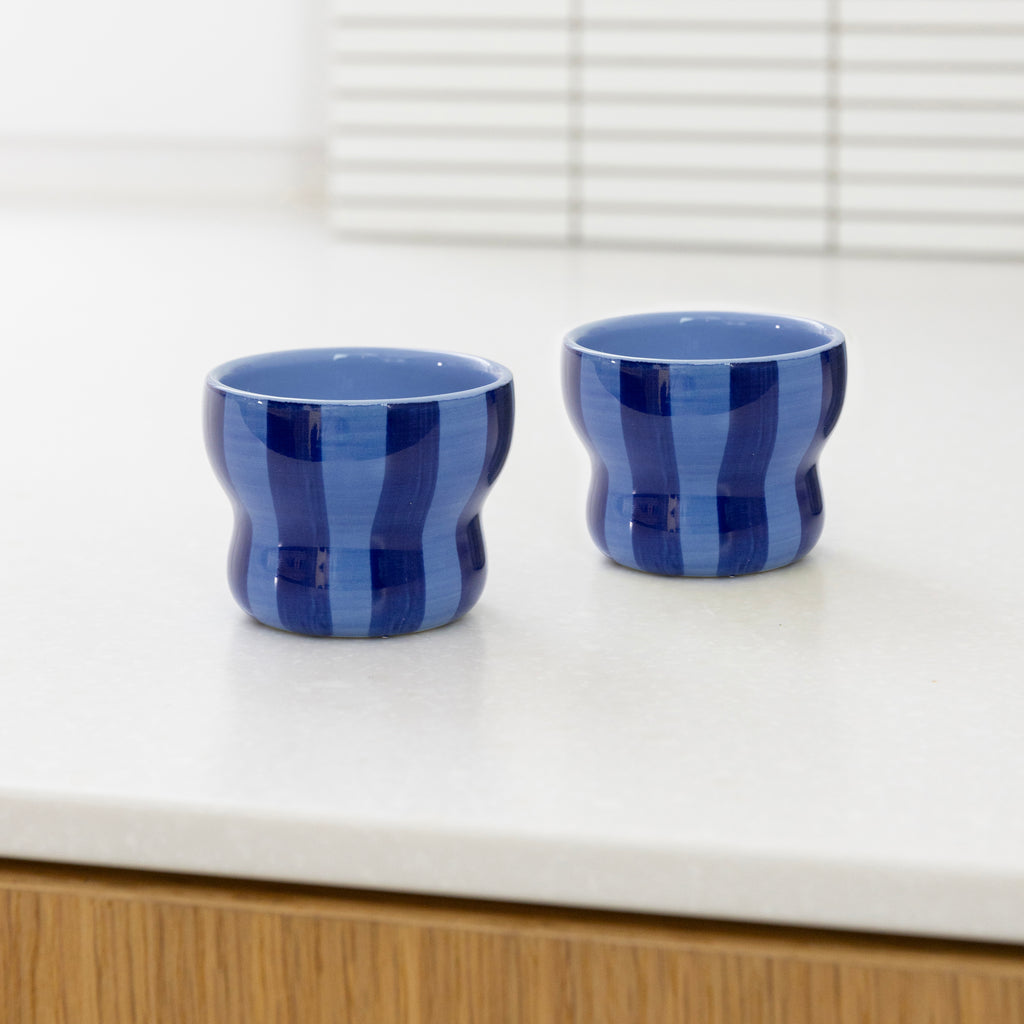 Mug circus large blue set of 2