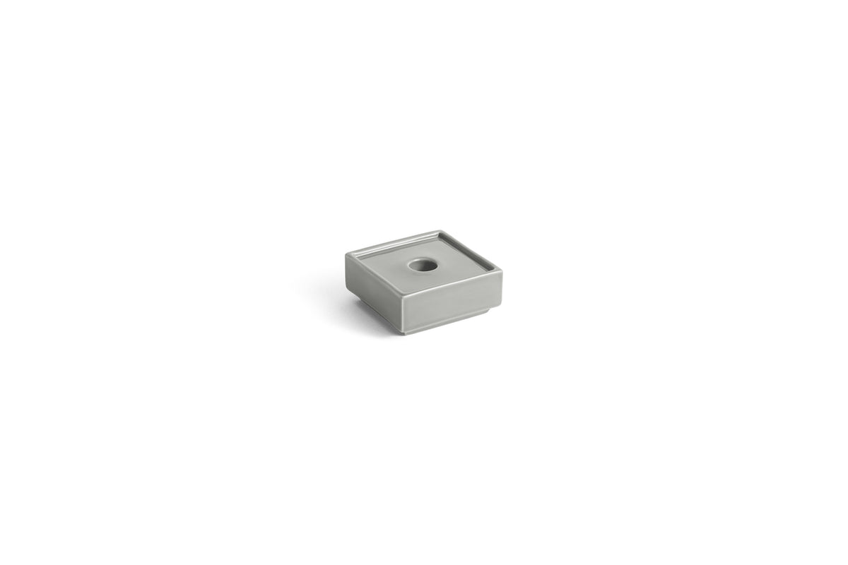 Mattone Candle Holder Small Light Grey