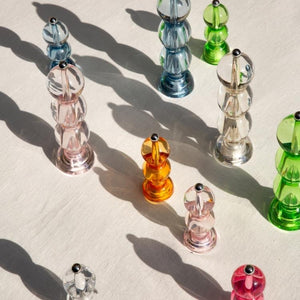 Clear Icy Bobbin Salt or Pepper Mill