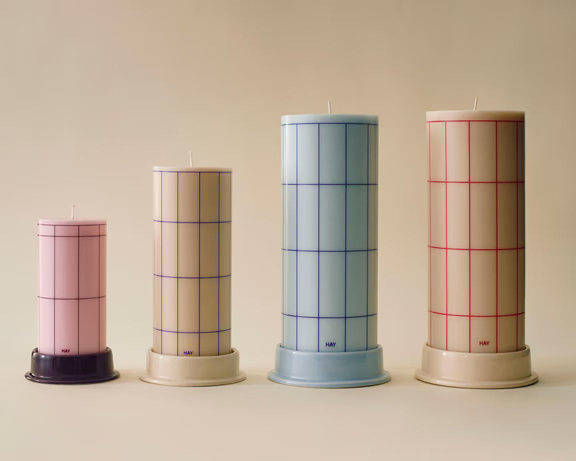 Column candle holder small - Bordeaux