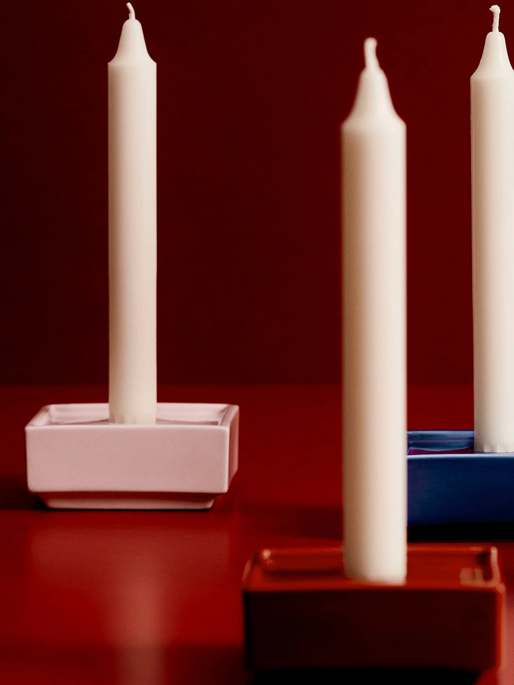 Mattone Candle Holder Small Light Grey