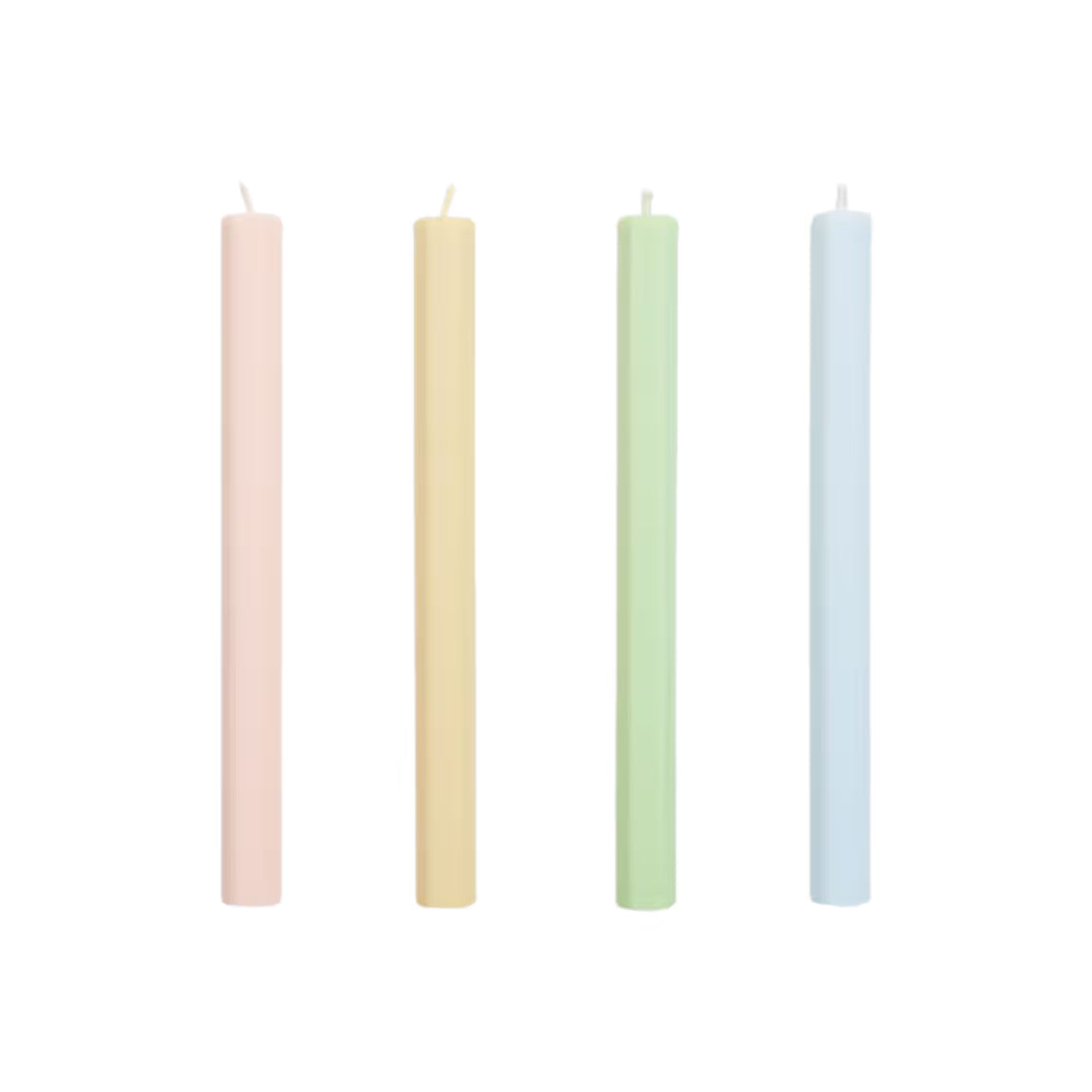 Hexagon candle set of 4 - Fresh