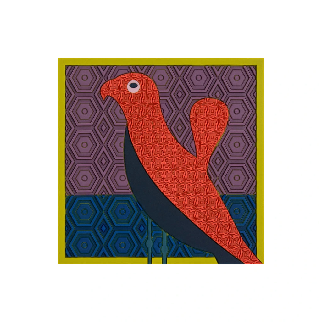 Trivet Birds of Paradise Blue